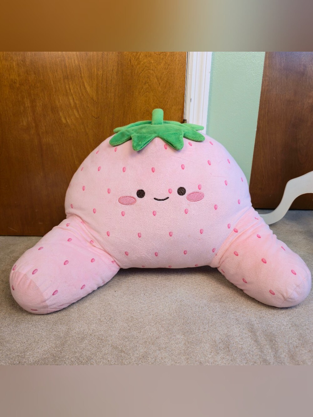 Large 36" Mimicoco Giant Jumbo Plush Strawberry Pillow Food Decor Toy Figure